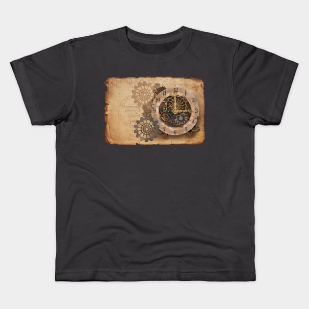 Steampunk Watch Kids T-Shirt by sibosssr